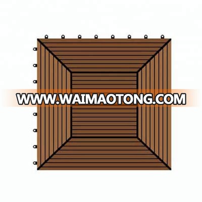 outdoor wpc plastic interlocking decking tiles